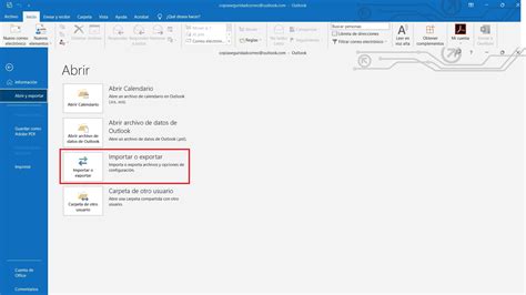 crear copias de seguridad para correo de outlook